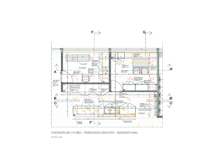 Grondplan bar schaal 1/20